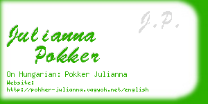 julianna pokker business card